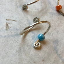 Indlæs billede til gallerivisning Fingerring mod angst med shimmer