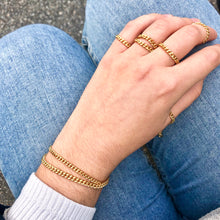 Indlæs billede til gallerivisning 'Lucca' armbånd, forgyldt sterling sølv (kun på forudbestilling)