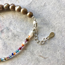 Indlæs billede til gallerivisning 'Rainbow' armbånd, sølv