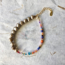 Indlæs billede til gallerivisning 'Rainbow' armbånd, forgyldt sølv