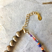 Indlæs billede til gallerivisning 'Rainbow' armbånd, forgyldt sølv
