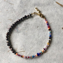 Indlæs billede til gallerivisning 'Rainbow' armbånd, forgyldt sølv