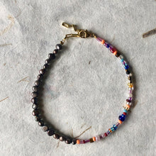 Indlæs billede til gallerivisning 'Rainbow' armbånd, forgyldt sølv