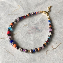 Indlæs billede til gallerivisning 'Rainbow' armbånd, forgyldt sølv